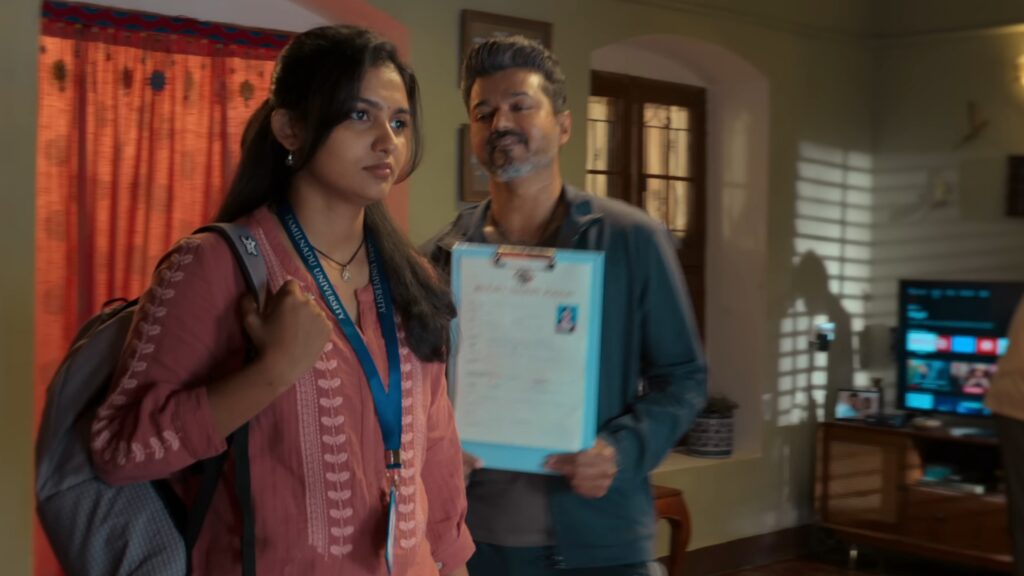 Jana Nayagan movie trailer showing Thalapathy Vijay in a powerful role