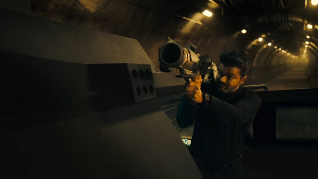 Jana Nayagan movie trailer showing Thalapathy Vijay in a powerful role