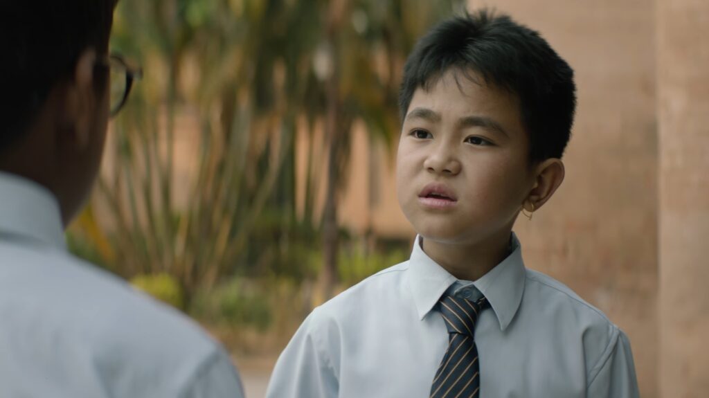 Gugun Kipgen performing in a scene from the Manipuri movie Boong