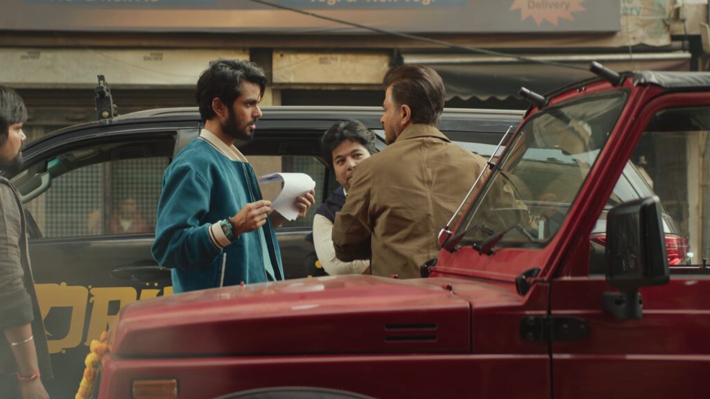 Anil Kapoor performing a realistic action scene in Subedaar movie